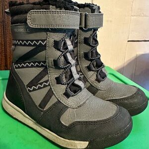 Merrell Crush 2.0 Kids Gray Winter Boots